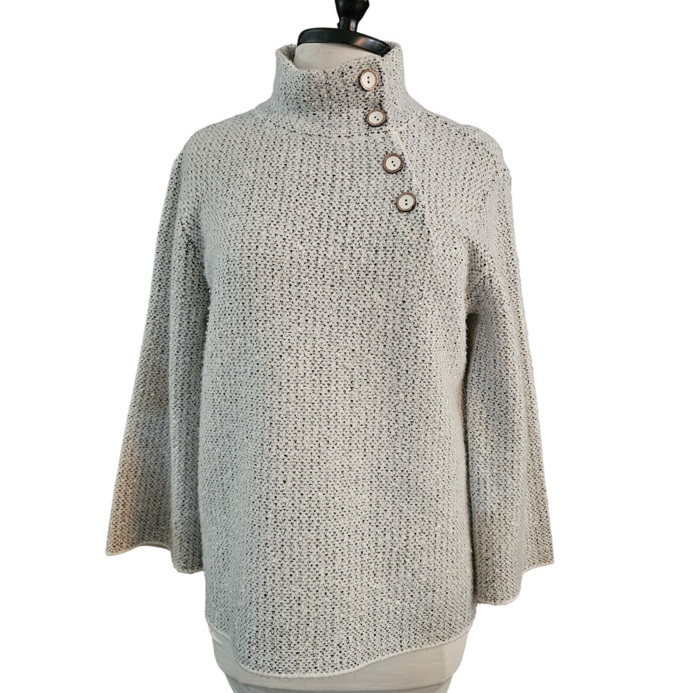 Habitat Pullover Sweater W/ Button Accents Women's‎ Size Xs Wool Blend  #89958